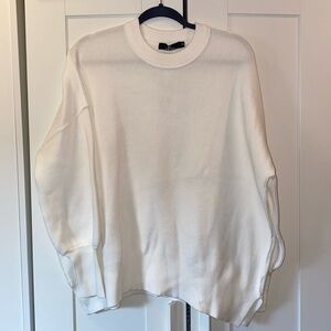 Lillusory Women’s Small White Oversized Sweater